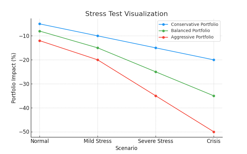 Stress Test Chart in the theme portfolio stress testing