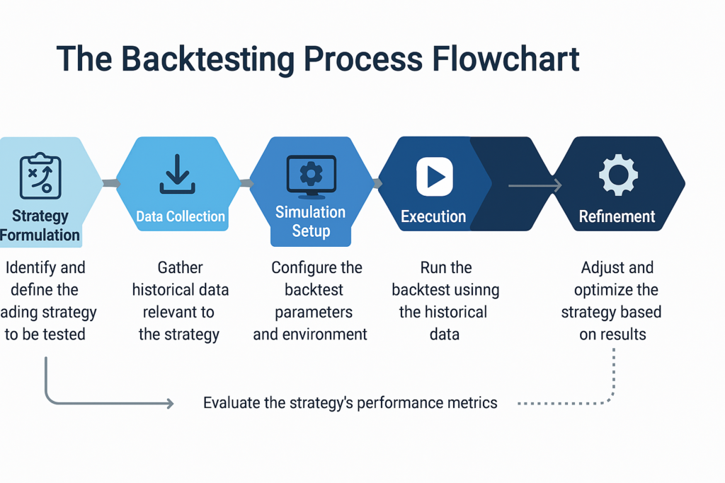 Backtesting Process Flowchart in the theme trading strategy backtesting