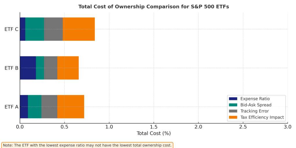total cost etf comparison in the theme beginner mistakes in etf investing