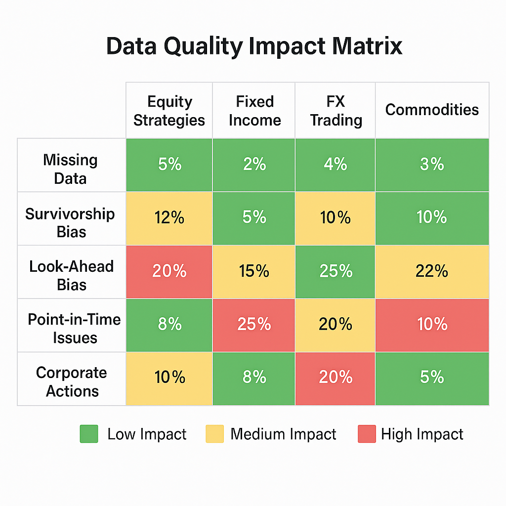 data quality impact matrix in the theme trading strategy backtesting