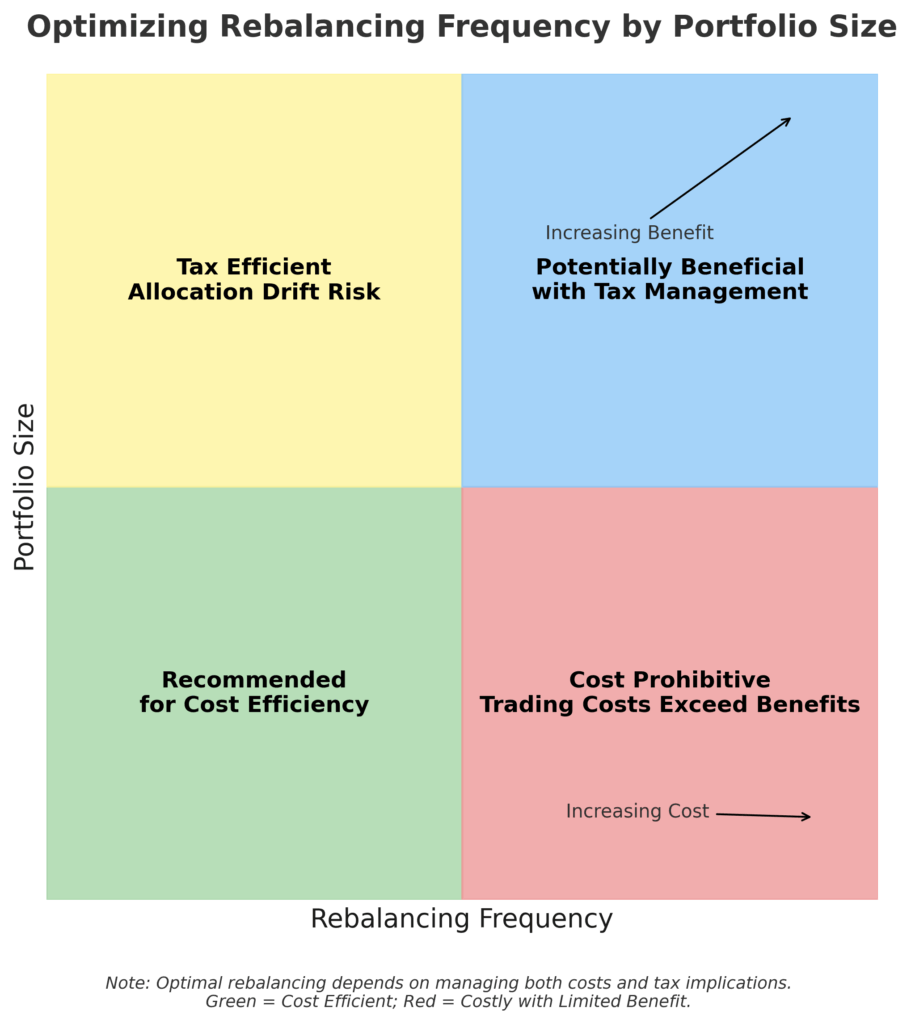 rebalancing frequency matrix in the theme portfolio rebalancing automation