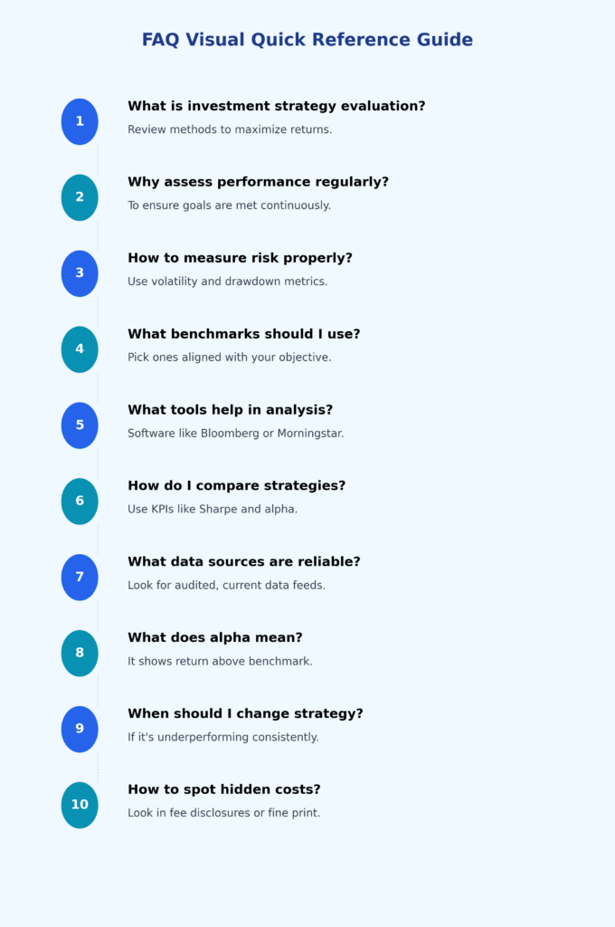 FAQ Visual Quick Reference Guide in the theme investment strategy evaluation