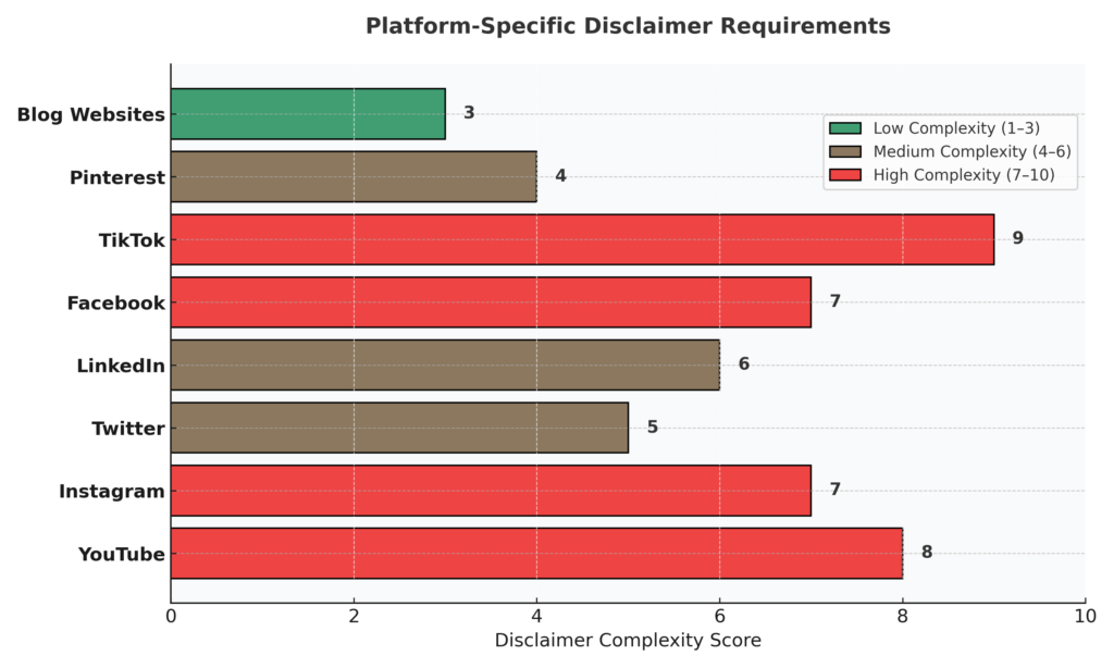 Platform Specific Disclaimer Chart in the theme investment disclaimer template