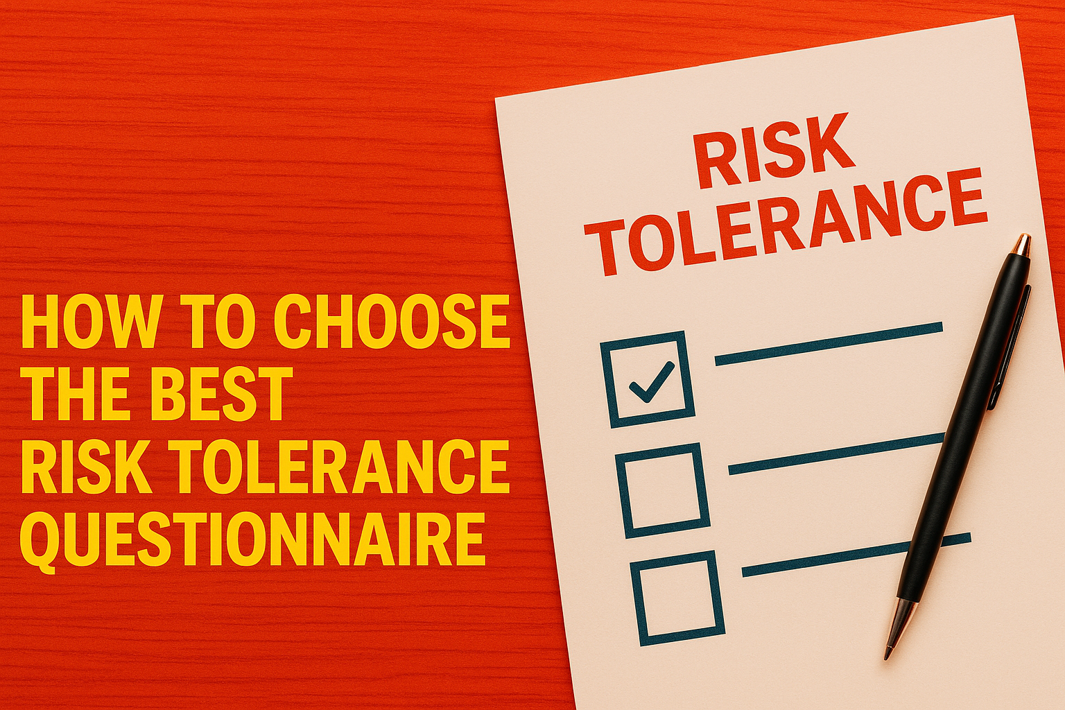 Risk Tolerance questionnaire in the theme best risk tolerance questionnaire