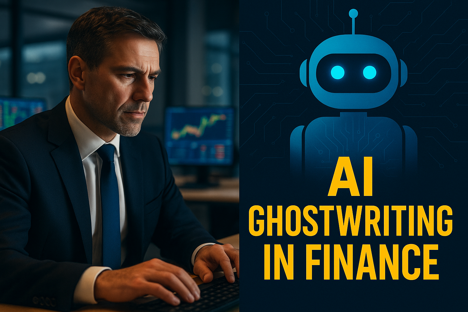ghost writing in finance in the theme AI ghostwriting in finance