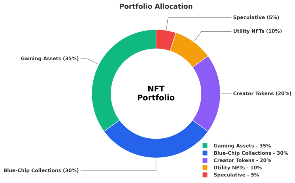 Portfolio Allocation Pie Chart in the theme NFT investment analysis