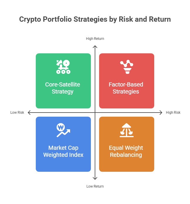 The 4 Types of Crypto Portfolio Strategies in the theme crypto portfolio management