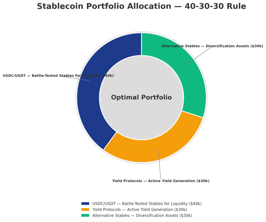 stablecoin portfolio allocation in the theme stablecoin investing guide
