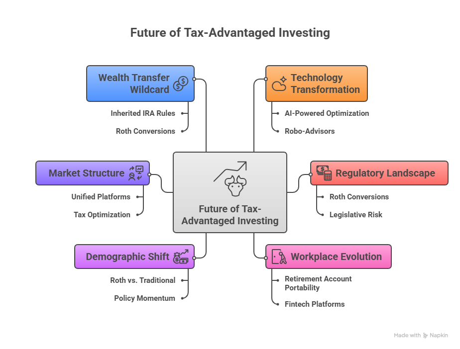 Brokerage Account vs IRA vs 401k vs Roth IRA: Where to Invest First 8 Future of Tax-Advantaged Investing in the theme brokerage account vs ira