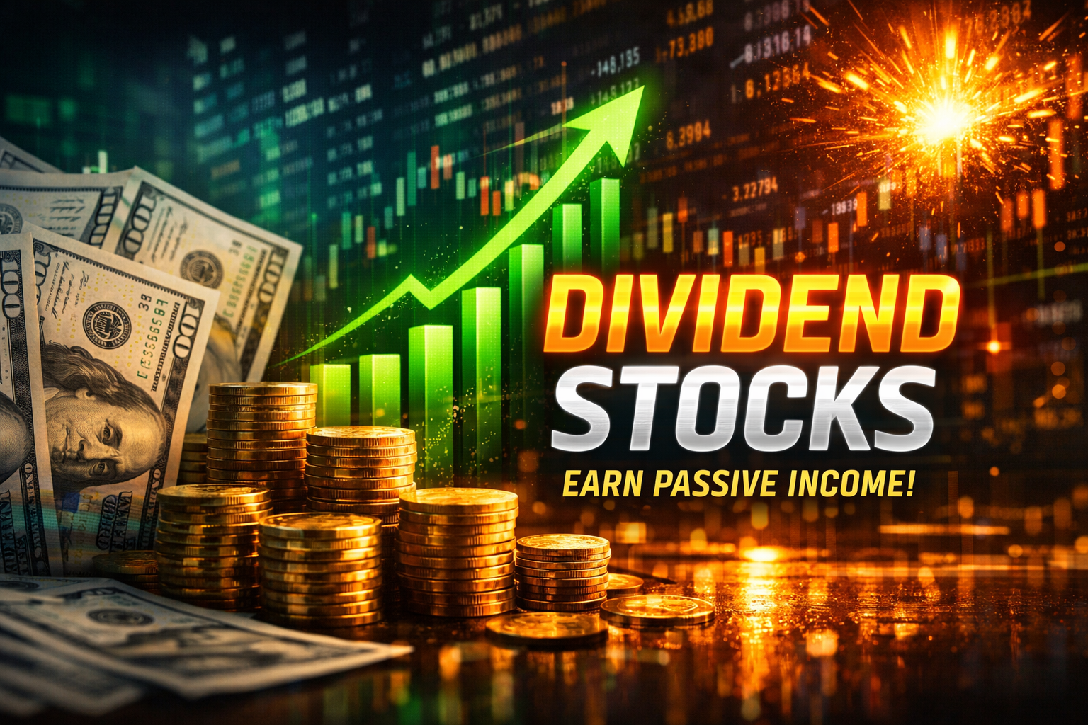 dividend stocks - main picture to illustrate the theme